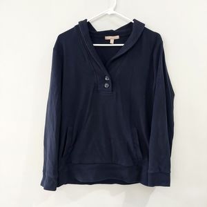 Banana Republic Factory Men's sweater XL Navy Blue collared long sleeve